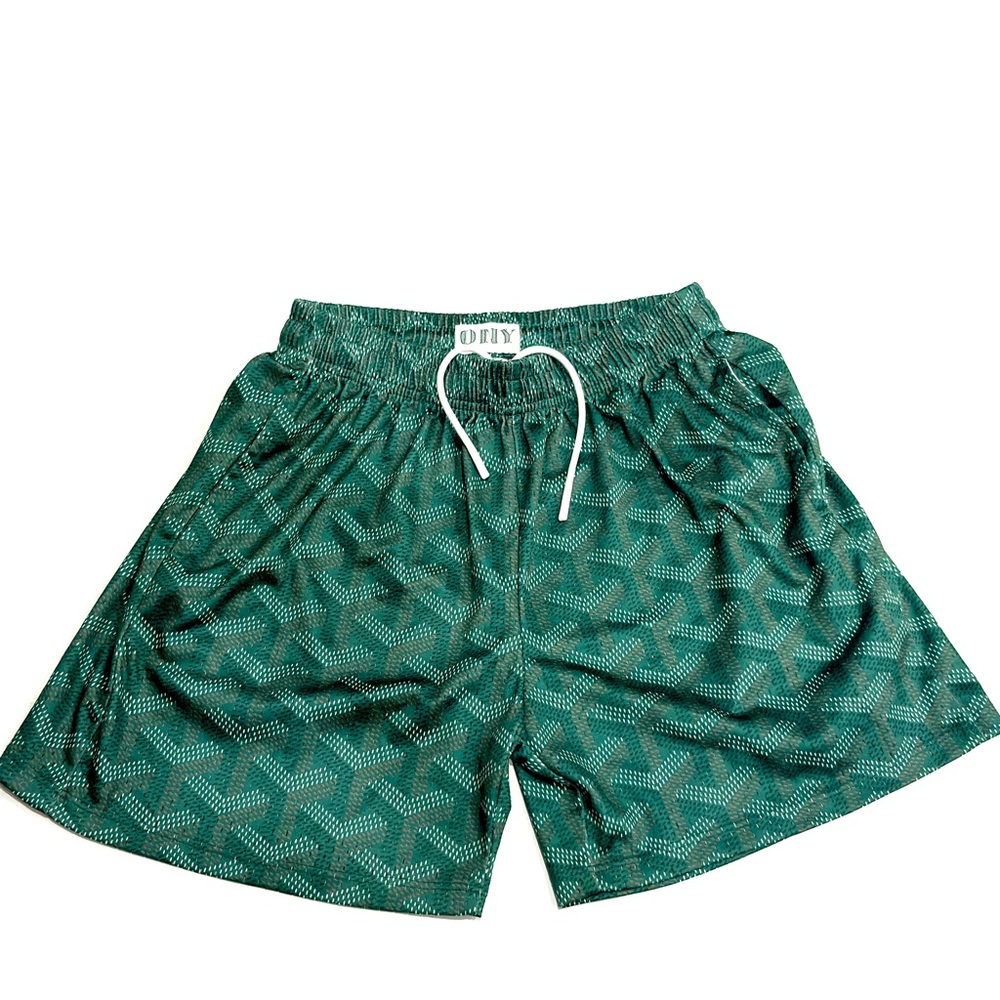 Ony Green Patterned Shorts M